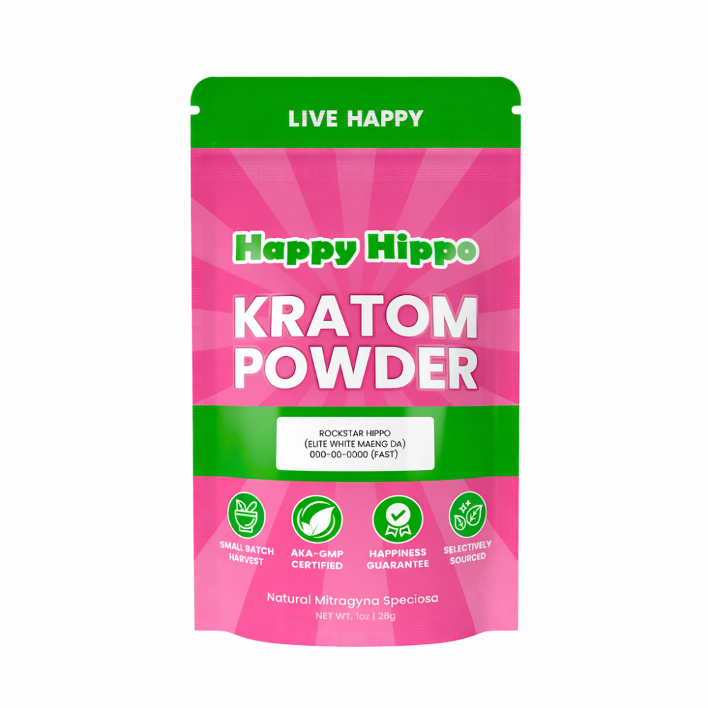 Rockstar Hippo - White Vein Maeng Da