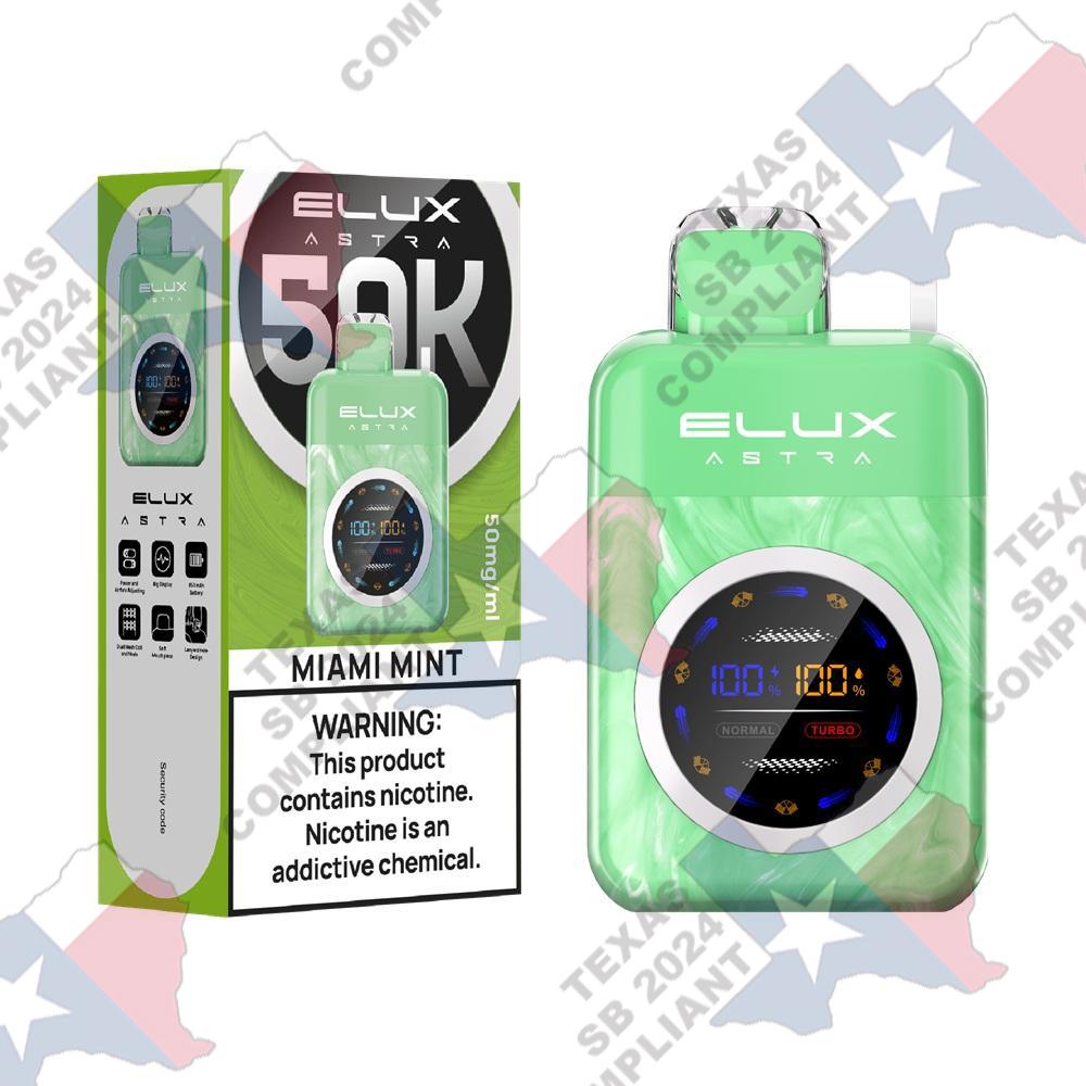 Elux Astra 50,000 Puffs 5pk - SB2024 Compliant